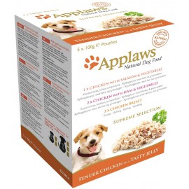 Applaws набор из 5 паучей в желе для собак "Коллекция вкусов", Dog Jelly Pouch Supreme Selection
